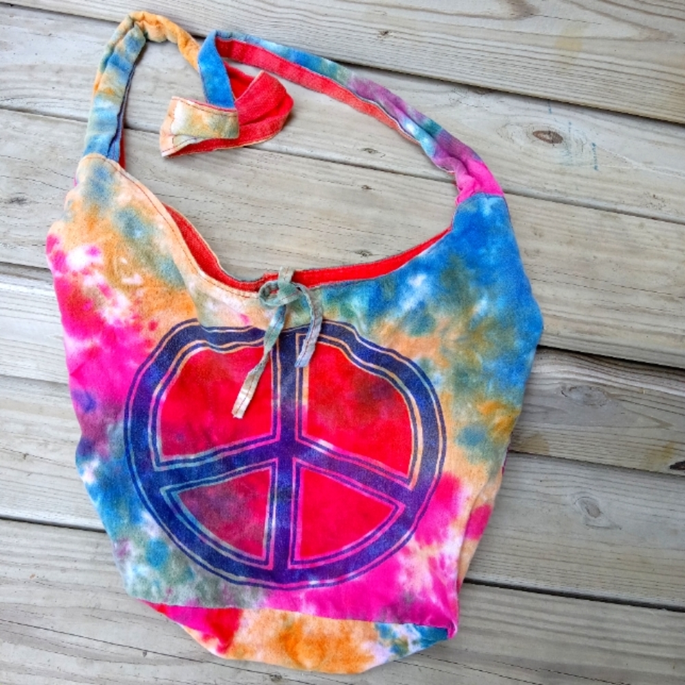 Tie-Dye Peace Bag